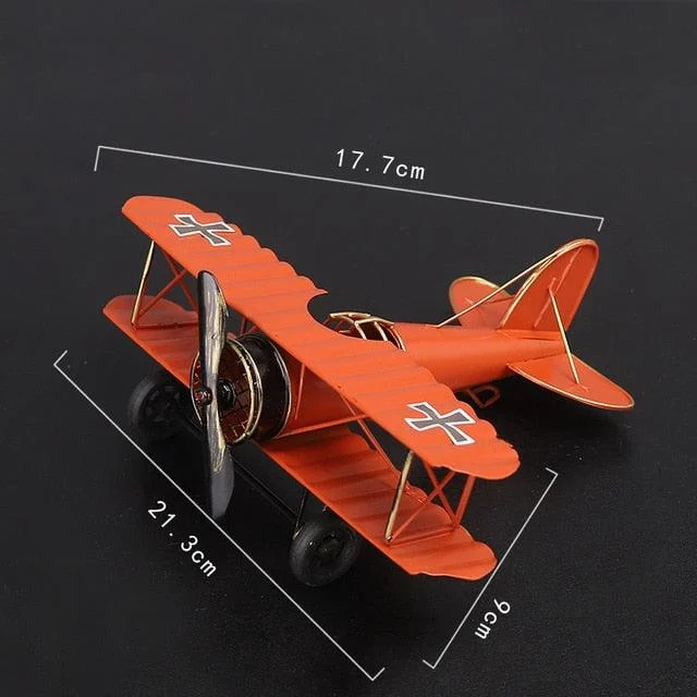 Retro Metal Plane Craft - Homeko