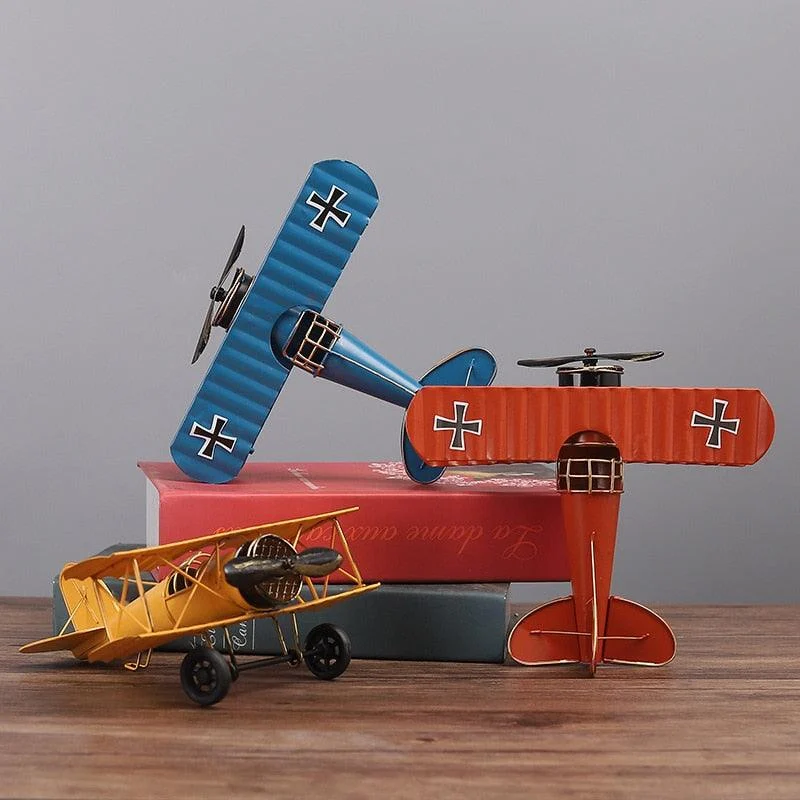 RetroMetalPlaneCraft-Homeko3 Retro Metal Plane Craft - Homeko
