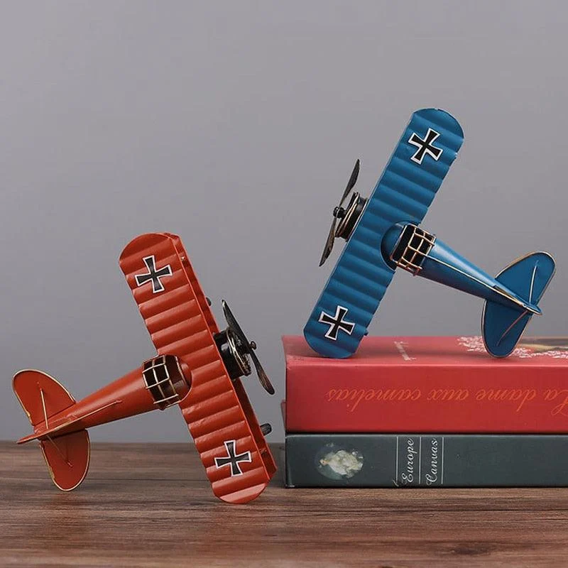 RetroMetalPlaneCraft-Homeko4 Retro Metal Plane Craft - Homeko