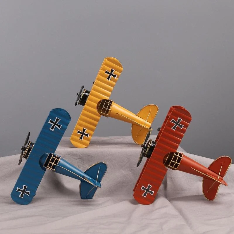 RetroMetalPlaneCraft-Homeko6 Retro Metal Plane Craft - Homeko