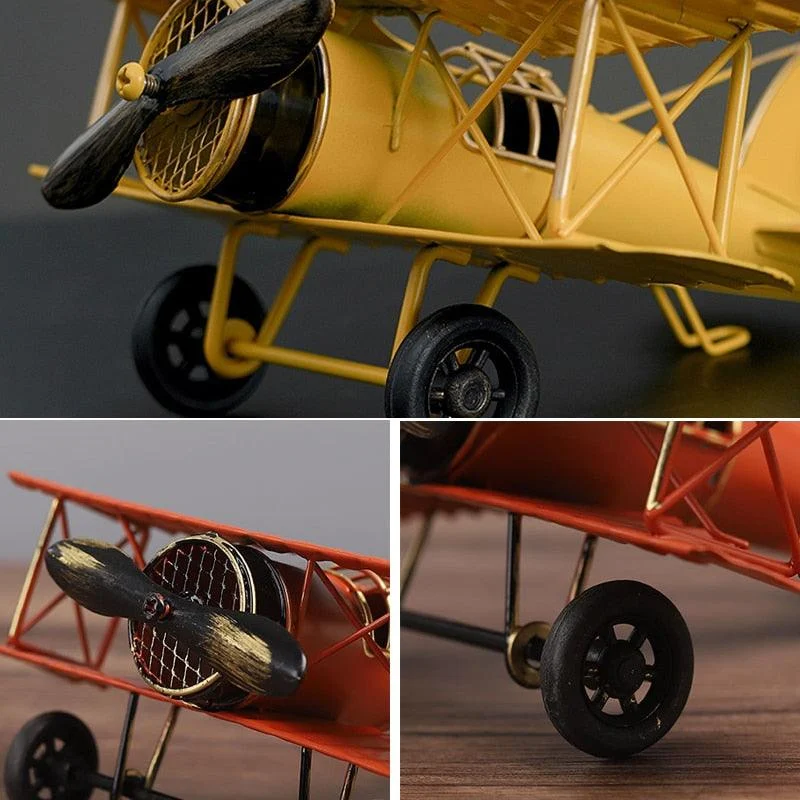 RetroMetalPlaneCraft-Homeko7 Retro Metal Plane Craft - Homeko