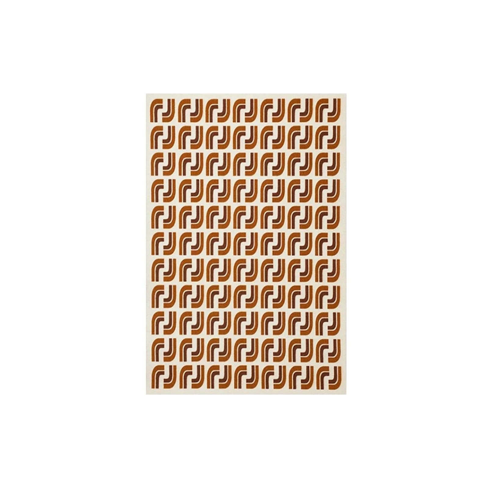 RetroMid-CenturyMordernPatternAreaCarpetRugorange Retromid Centurymordernpatternareacarpetrugorange