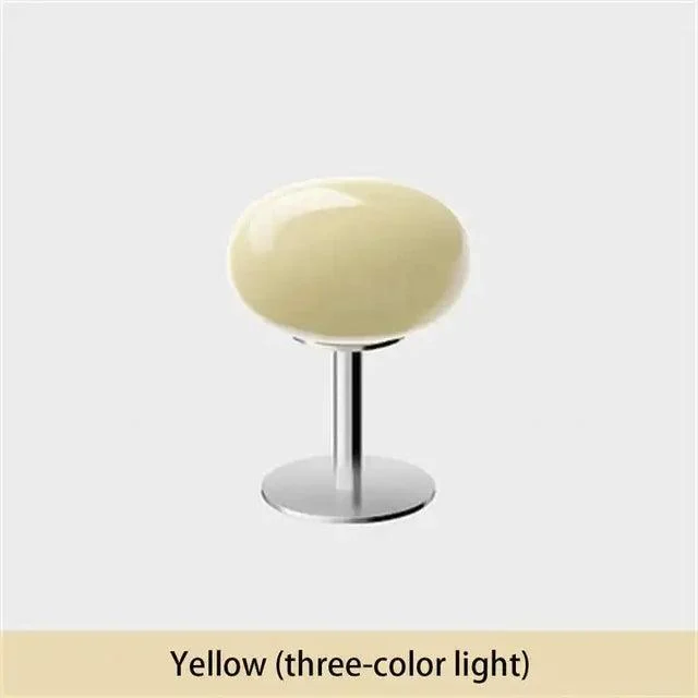 Retro Pink Yellow Medieval Glass Table Lamp Lighting Living Room - Homeko