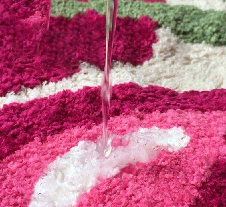 Retro Soft Fluffy Cherry Rug - ISTANBULLU LTD
