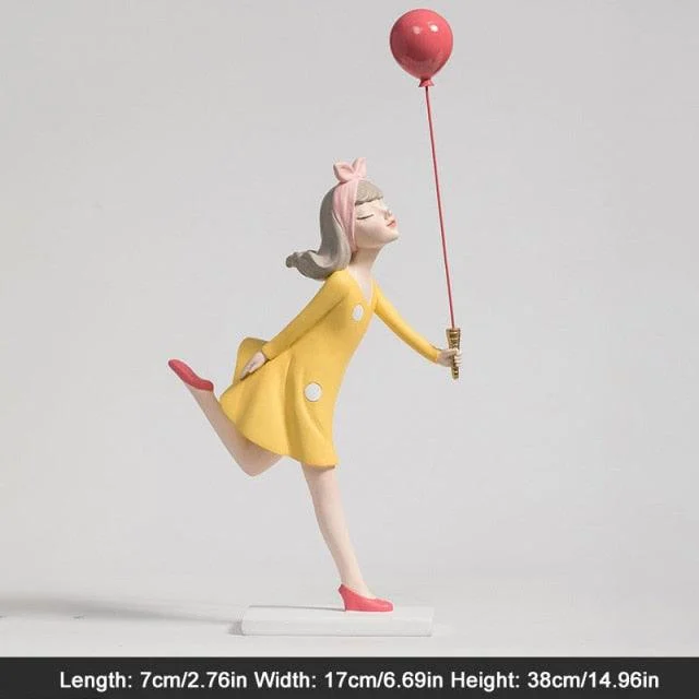 RetroStyleGirlWithBalloons-Homeko10 Retro Style Girl With Balloons - Homeko