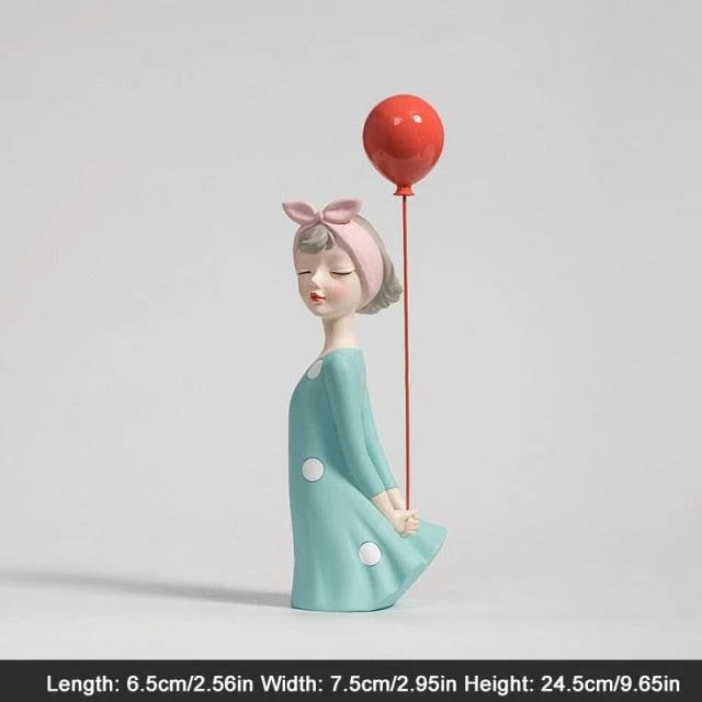 RetroStyleGirlWithBalloons-Homeko11 Retro Style Girl With Balloons - Homeko