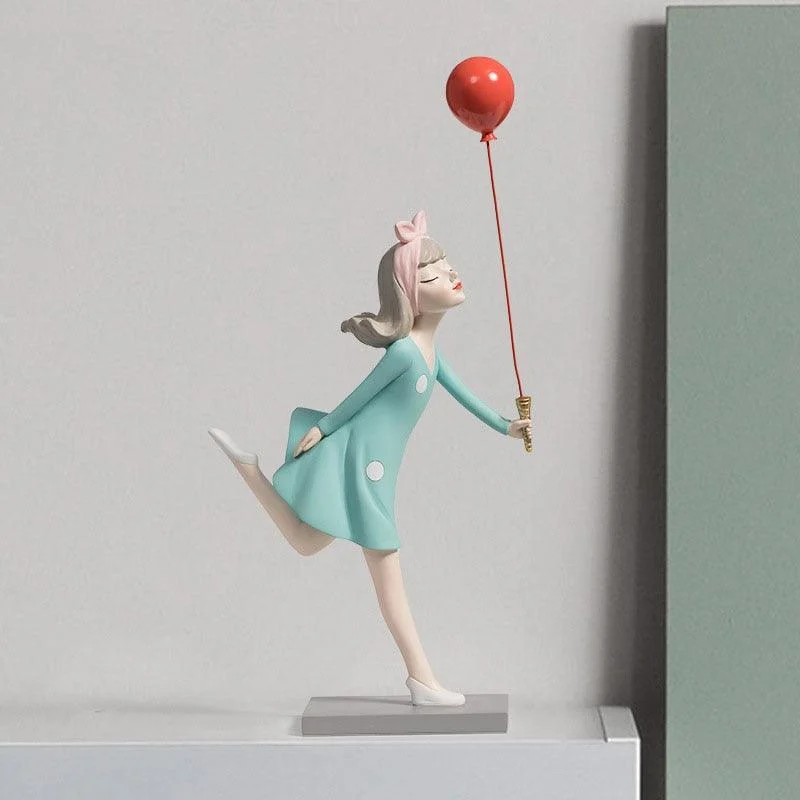 RetroStyleGirlWithBalloons-Homeko2 Retro Style Girl With Balloons - Homeko