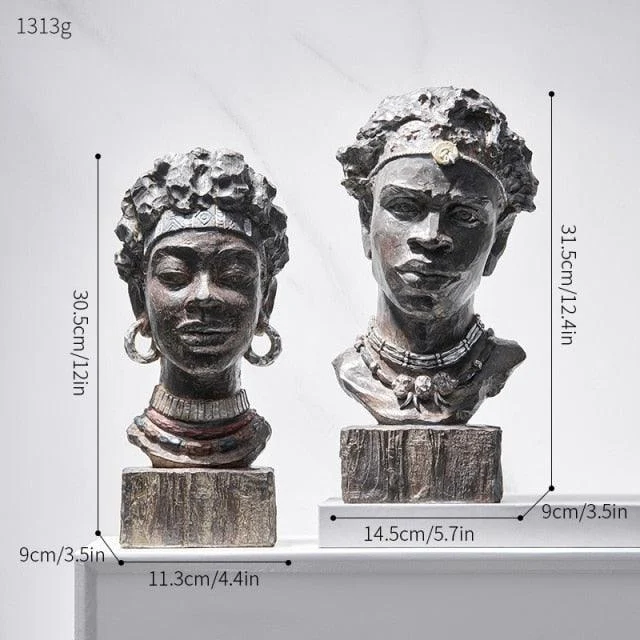 RetroTribalAfricanFigurines-Homeko11 Retro Tribal African Figurines - Homeko