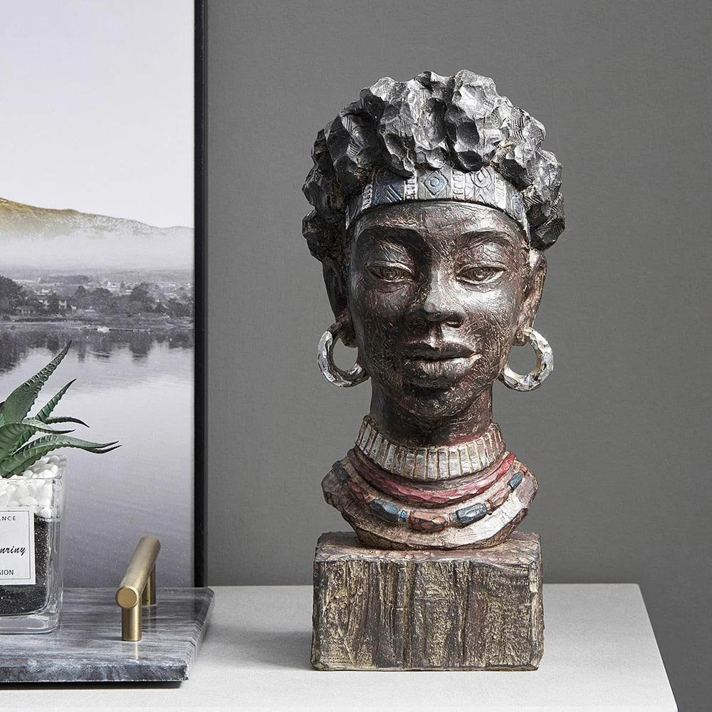 RetroTribalAfricanFigurines-Homeko8 Retro Tribal African Figurines - Homeko