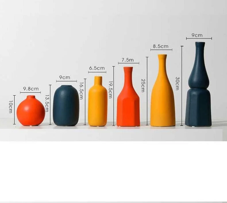 RetroVibrantMiniCeramicVase_12 Retro Vibrant Mini Ceramic Vase - ISTANBULLU LTD