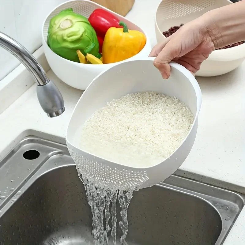 RiceFruitandVegetableDrainageBasket-Homeko1 Rice Fruit and Vegetable Drainage Basket - Homeko