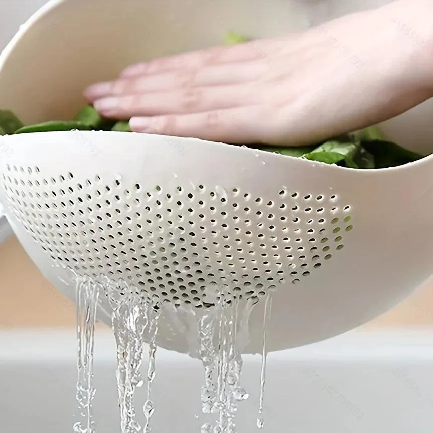 RiceFruitandVegetableDrainageBasket-Homeko2 Rice Fruit and Vegetable Drainage Basket - Homeko