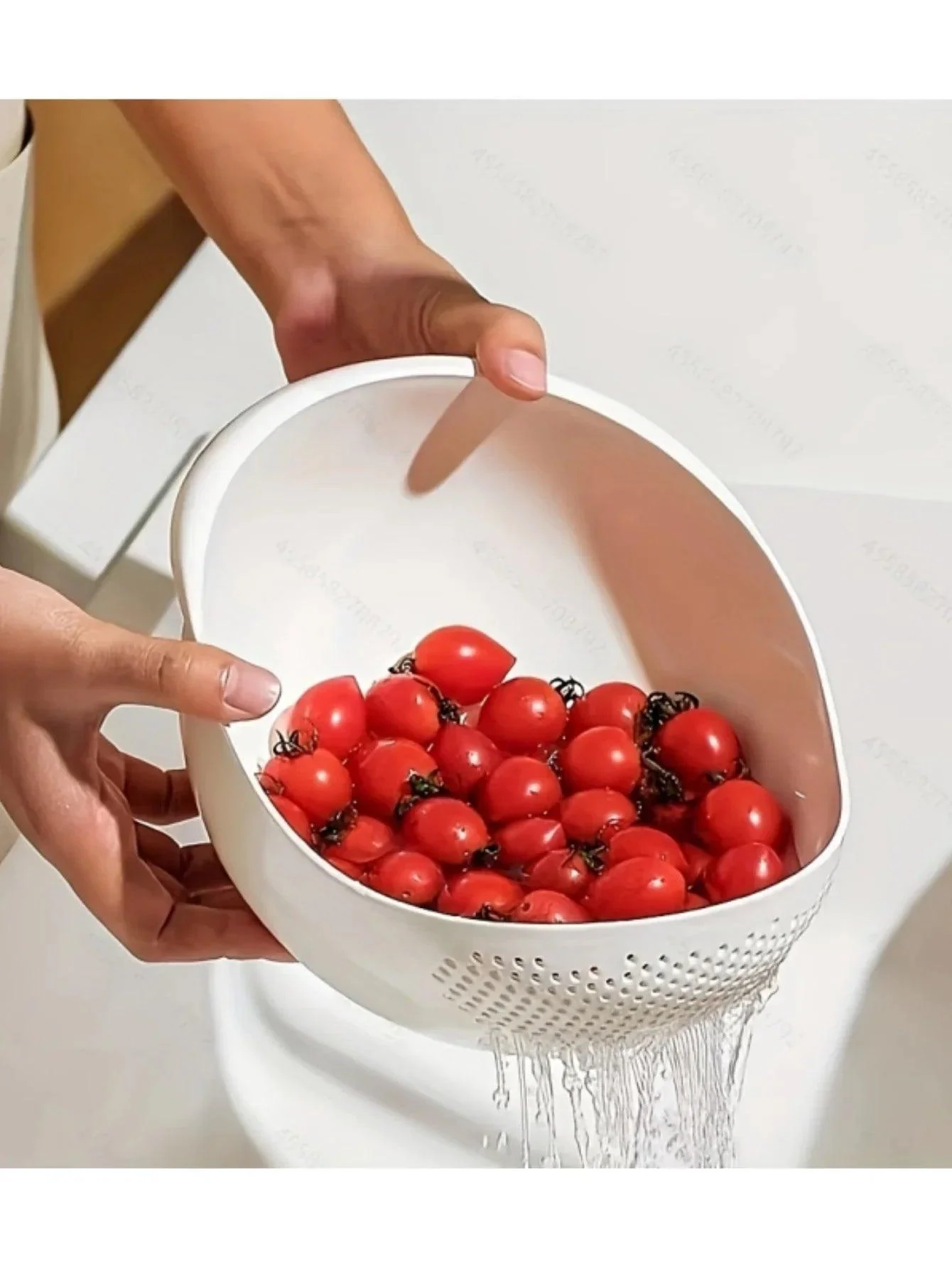 RiceFruitandVegetableDrainageBasket-Homeko4 Rice Fruit and Vegetable Drainage Basket - Homeko