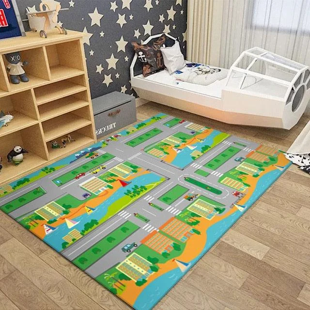 RoadTrafficRouteMapCarpetforChildrenRugsBoysGirls-Homeko11 Road Traffic Route Map Carpet for Children Rugs Boys Girls - Homeko
