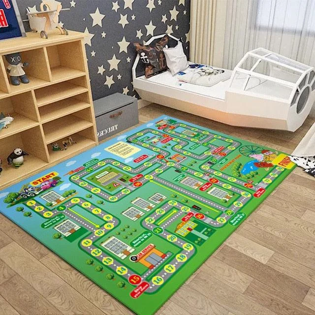 RoadTrafficRouteMapCarpetforChildrenRugsBoysGirls-Homeko14 Road Traffic Route Map Carpet for Children Rugs Boys Girls - Homeko