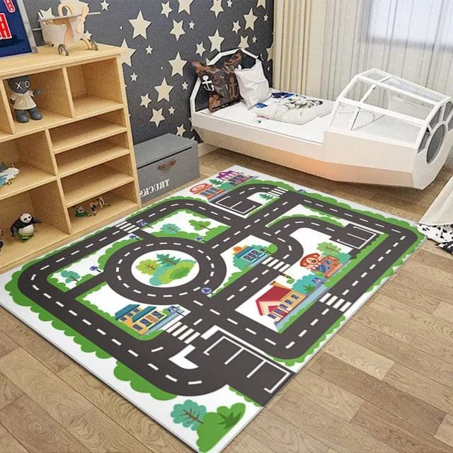 RoadTrafficRouteMapCarpetforChildrenRugsBoysGirls-Homeko15 Road Traffic Route Map Carpet for Children Rugs Boys Girls - Homeko