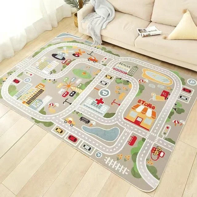 RoadTrafficRouteMapCarpetforChildrenRugsBoysGirls-Homeko6 Road Traffic Route Map Carpet for Children Rugs Boys Girls - Homeko