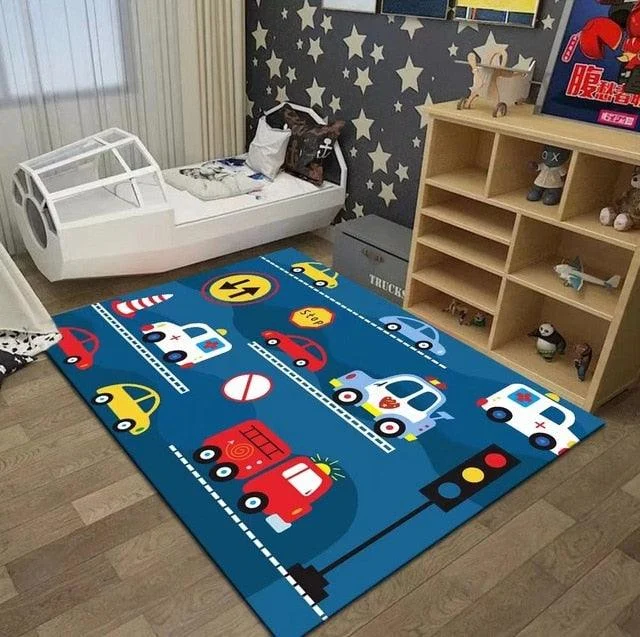 RoadTrafficRouteMapCarpetforChildrenRugsBoysGirls-Homeko9 Road Traffic Route Map Carpet for Children Rugs Boys Girls - Homeko