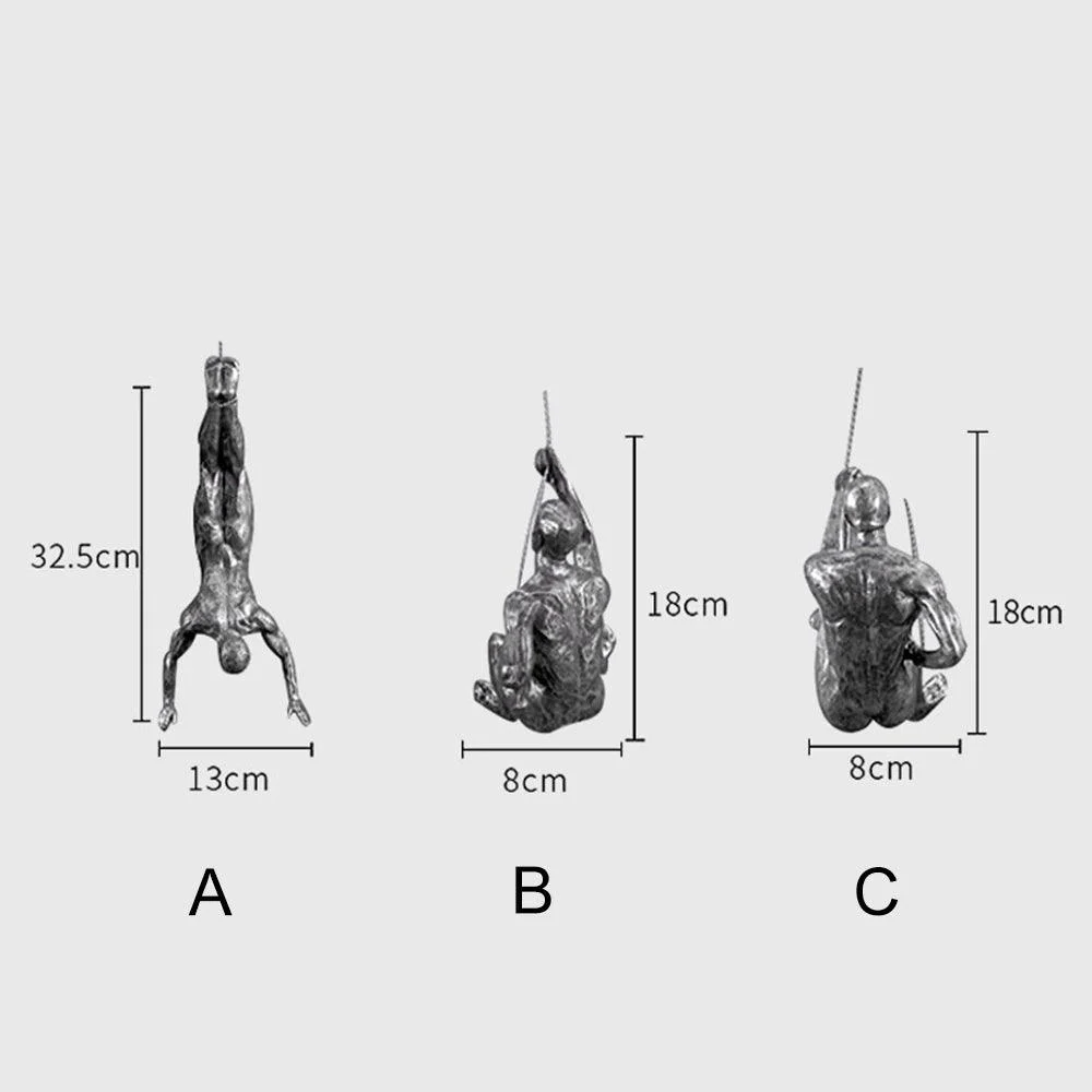 RockClimberWallHanging-Homeko11 Rock Climber Wall Hanging - Homeko