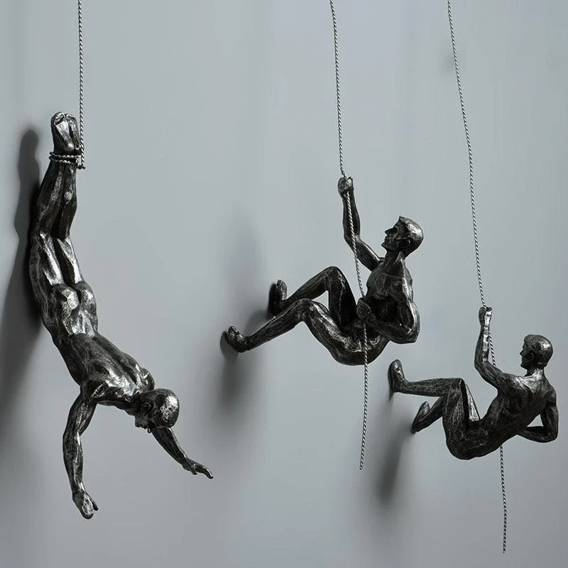 RockClimberWallHanging-Homeko3 Rock Climber Wall Hanging - Homeko