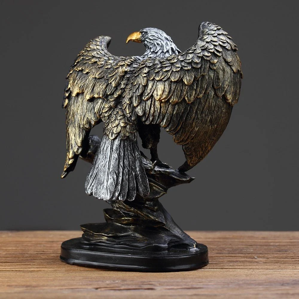 RockEagleFigurine-Homeko3 Rock Eagle Figurine - Homeko
