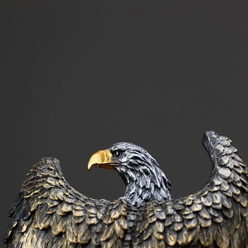 RockEagleFigurine-Homeko4 Rock Eagle Figurine - Homeko