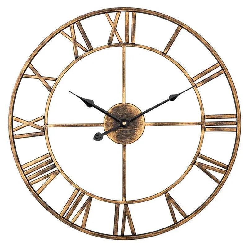 Roman Numeral Retro Wall Clock - Homeko
