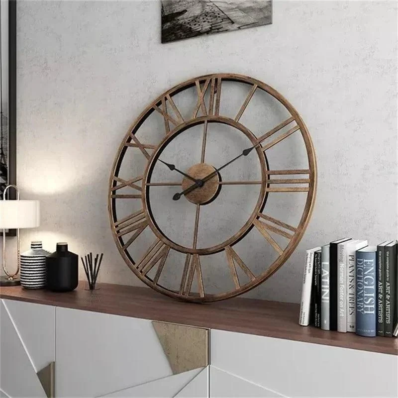 Roman Numeral Retro Wall Clock - Homeko