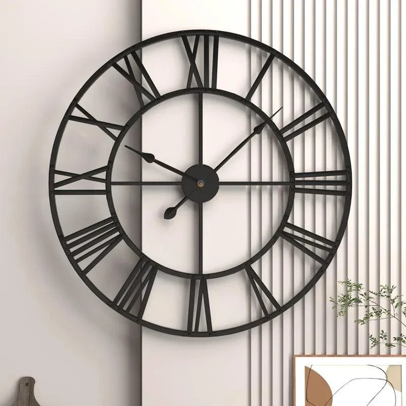 RomanNumeralRetroWallClock-Homeko3 Roman Numeral Retro Wall Clock - Homeko