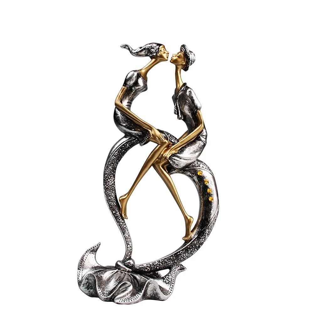 RomanticKissingFigurine-Homeko4 Romantic Kissing Figurine - Homeko