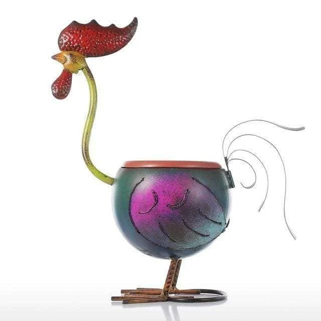 Rooster-Garden-Plant-Pot-Whimsical-Charm-6 Rooster Garden Plant Pot Whimsical Charm 6