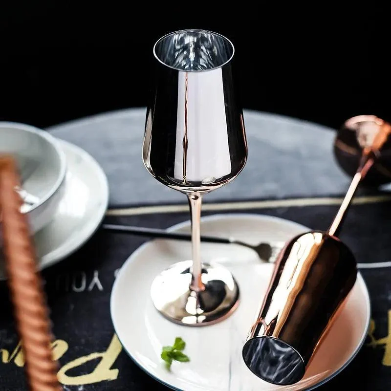 Rose Gold Champagne Flutes - ISTANBULLU LTD