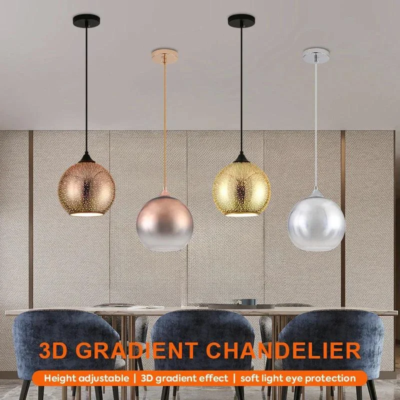 RoseGoldGlassCeilingChandelierLEDColorfulLightingBedroomLampDecorative-Homeko2 Rose Gold Glass Ceiling Chandelier LED Colorful Lighting Bedroom Lamp Decorative - Homeko