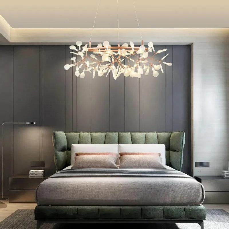 RoseGoldNordicChandelierArtLightingHanginglivingRoomRestaurantKitchenFireflyLampBranchRound-Homeko3 Rose Gold Nordic Chandelier Art Lighting Hanging living Room Restaurant Kitchen Firefly Lamp Branch Round - Homeko