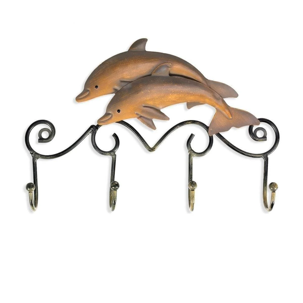 Rustic Dolphin Key Holder Coastal Charm 3