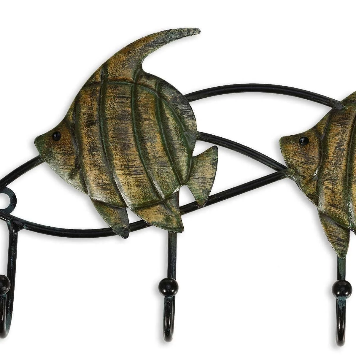 Rustic Fish Key Hanger Coastal Rusticity 3