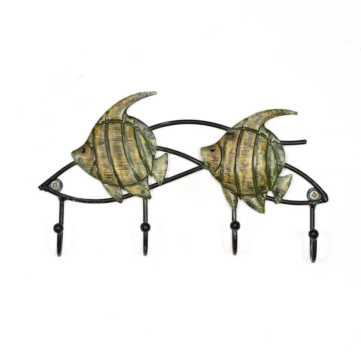 Rustic Fish Key Hanger Coastal Rusticity 7