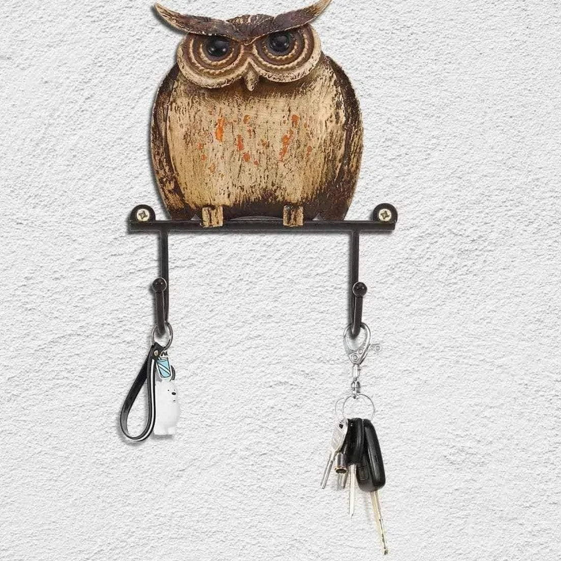Rustic Owl Key Rack Whimsical Rusticity 4