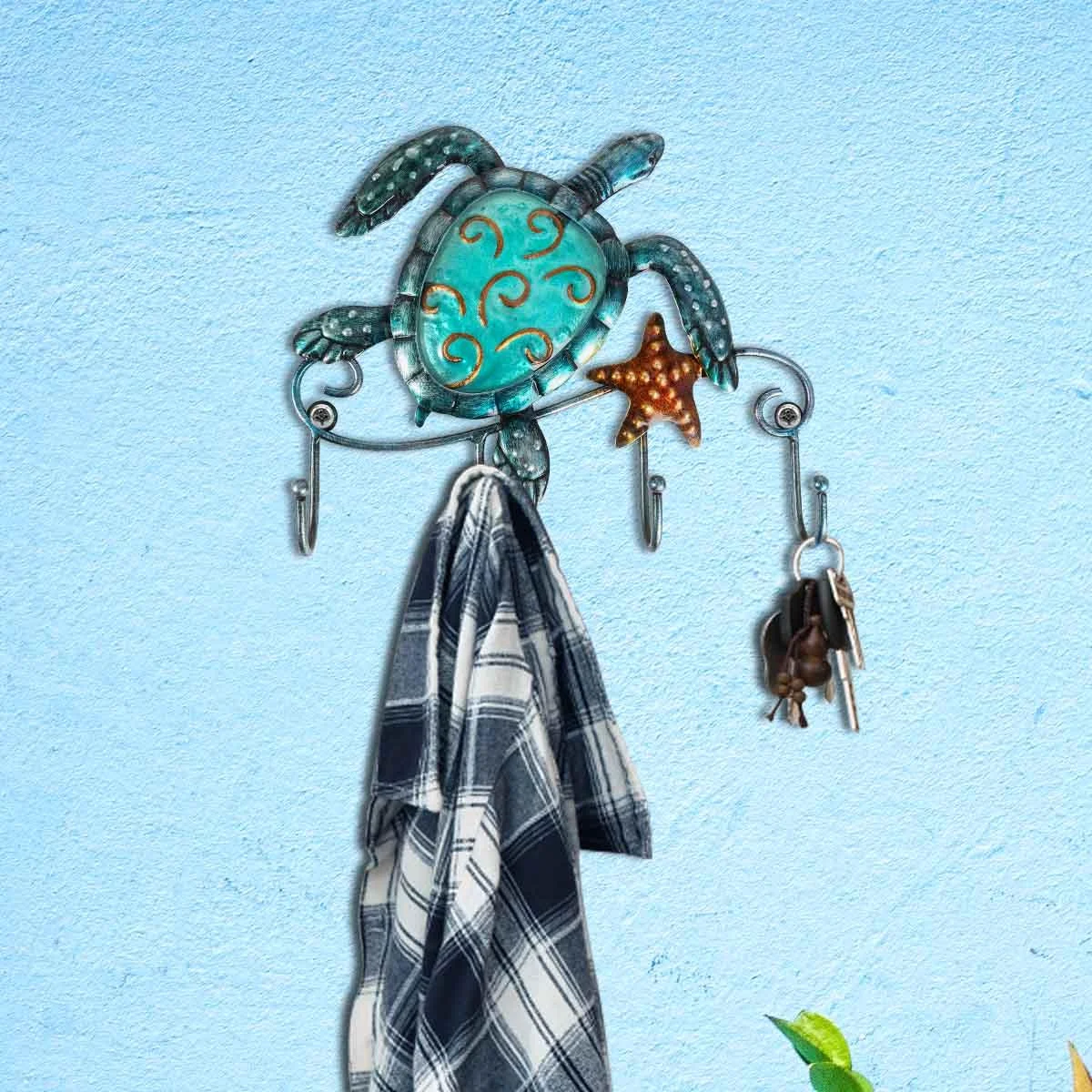 Rustic-Turtle-Key-Hanger-Coastal-Rustic-Decor-2 Rustic Turtle Key Hanger Coastal Rustic Decor 2