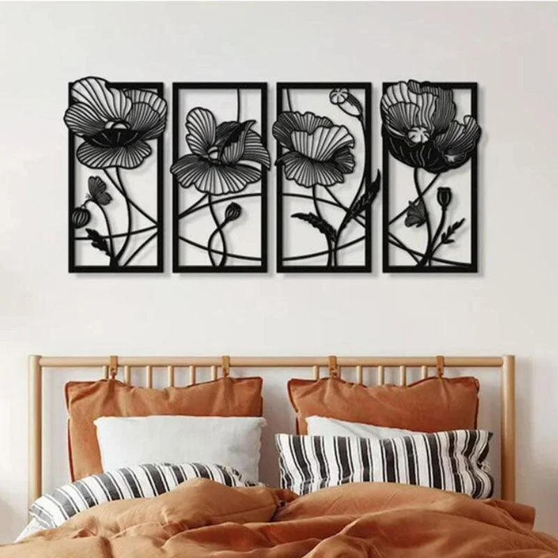 S0246ec07fc114fd8a78ab1e510ec6242E Silhouette Wrought Iron Wall Art - ISTANBULLU LTD