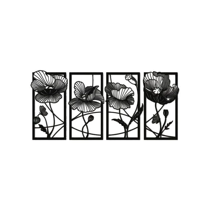 S06d8bd9f8d384756b3eab462635efe40o Silhouette Wrought Iron Wall Art - ISTANBULLU LTD