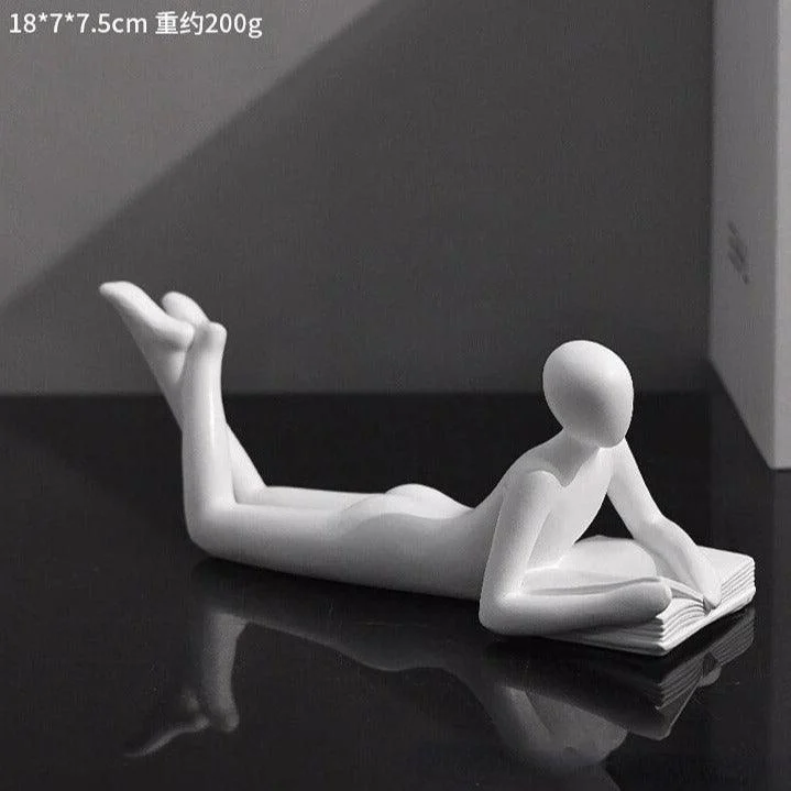 S0939092a99bc4e569c876f0049b10039W Thinker Reading Sculptures - ISTANBULLU LTD