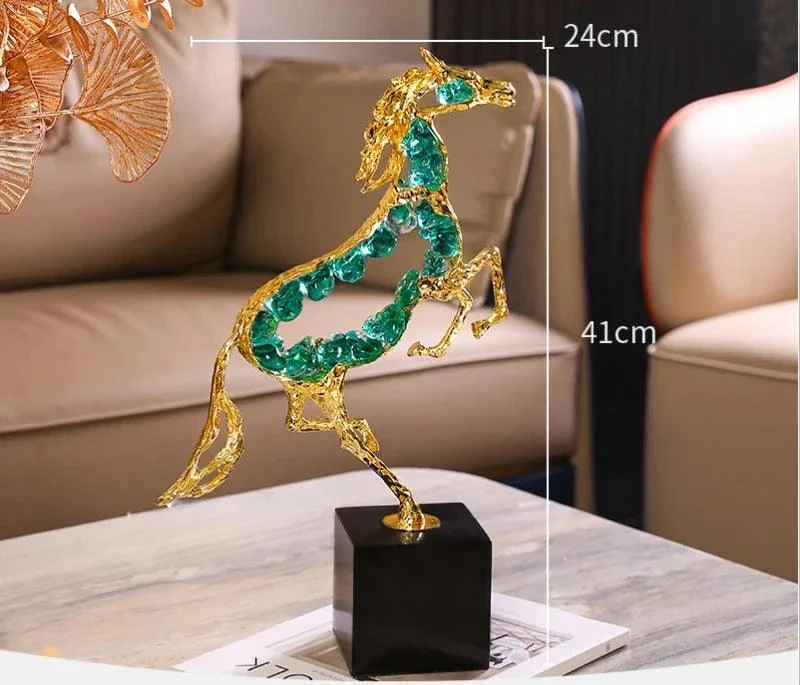 S1436812d605d4ac0bdf43335d08667c6O Running Horse Sculpture - ISTANBULLU LTD