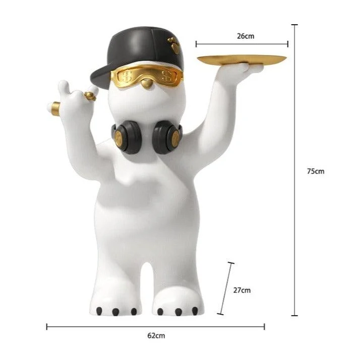 Rapper Bear Statue - ISTANBULLU LTD