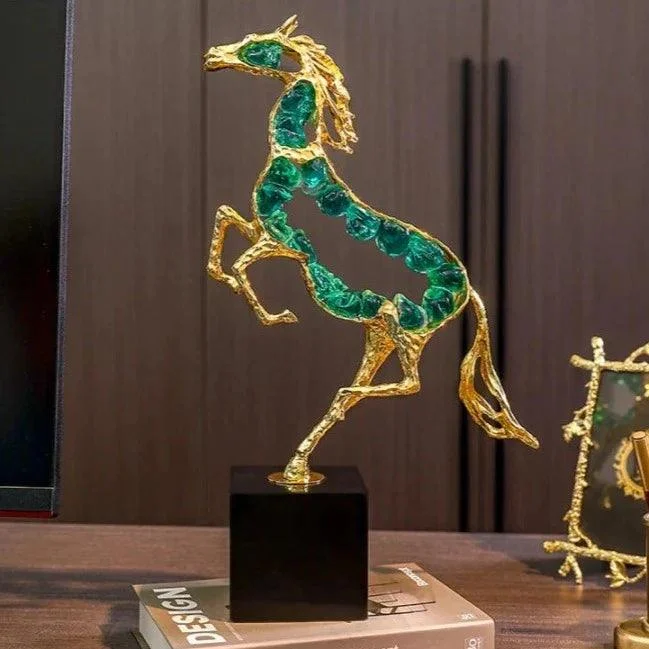 S6bea32d2ad8649b2b0788f32b8583393Q Running Horse Sculpture - ISTANBULLU LTD