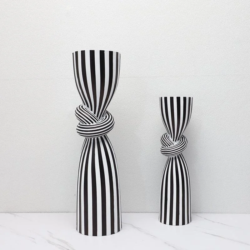 S77819d0b81b34677a9793c3654eff928N Zeb Striped Candleholder - ISTANBULLU LTD
