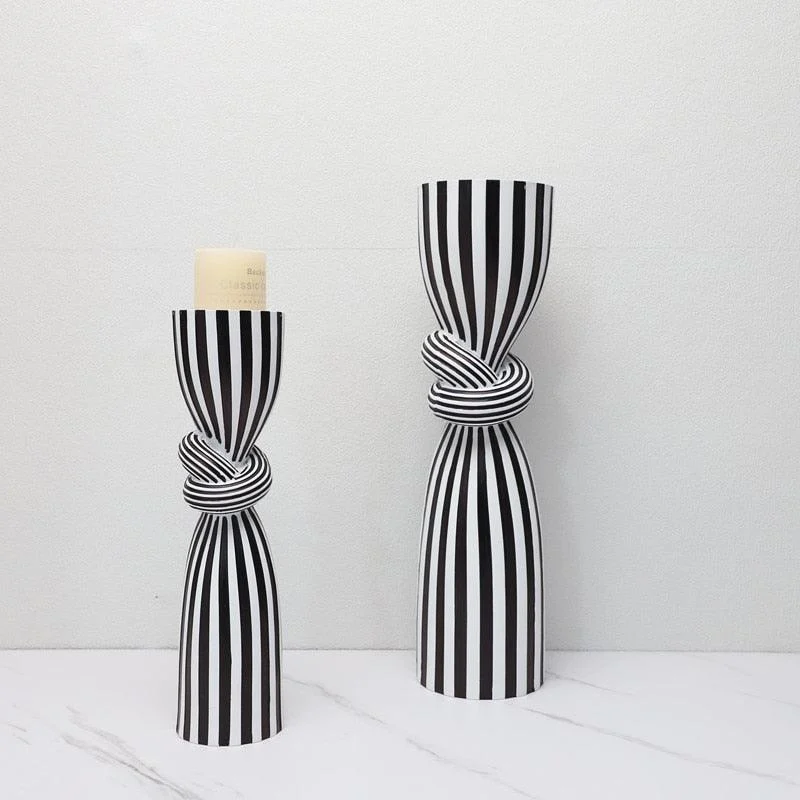 S892d64c4270a467cbe384aed9d507392T Zeb Striped Candleholder - ISTANBULLU LTD
