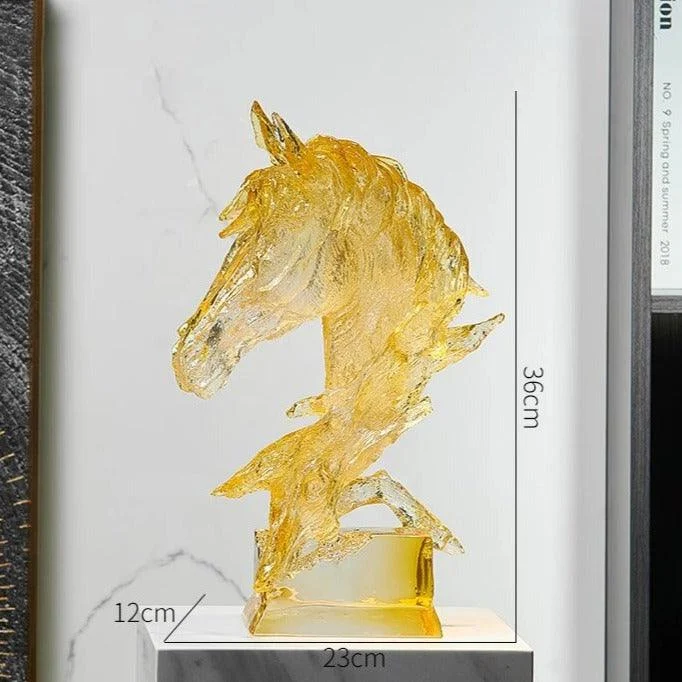 S8e9b89015dfa44deb46b3da38860ed3d4 Transparent Horse Head Statue - ISTANBULLU LTD
