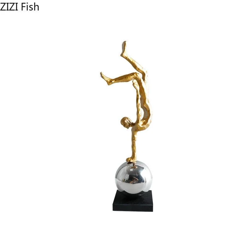 S8fb99eac69a04222a804cb54ac6d7a59g Silver Acrobat Sculpture - ISTANBULLU LTD