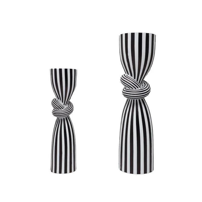 S9e4e81e5897045a48b252ebf0dc04ea0l Zeb Striped Candleholder - ISTANBULLU LTD